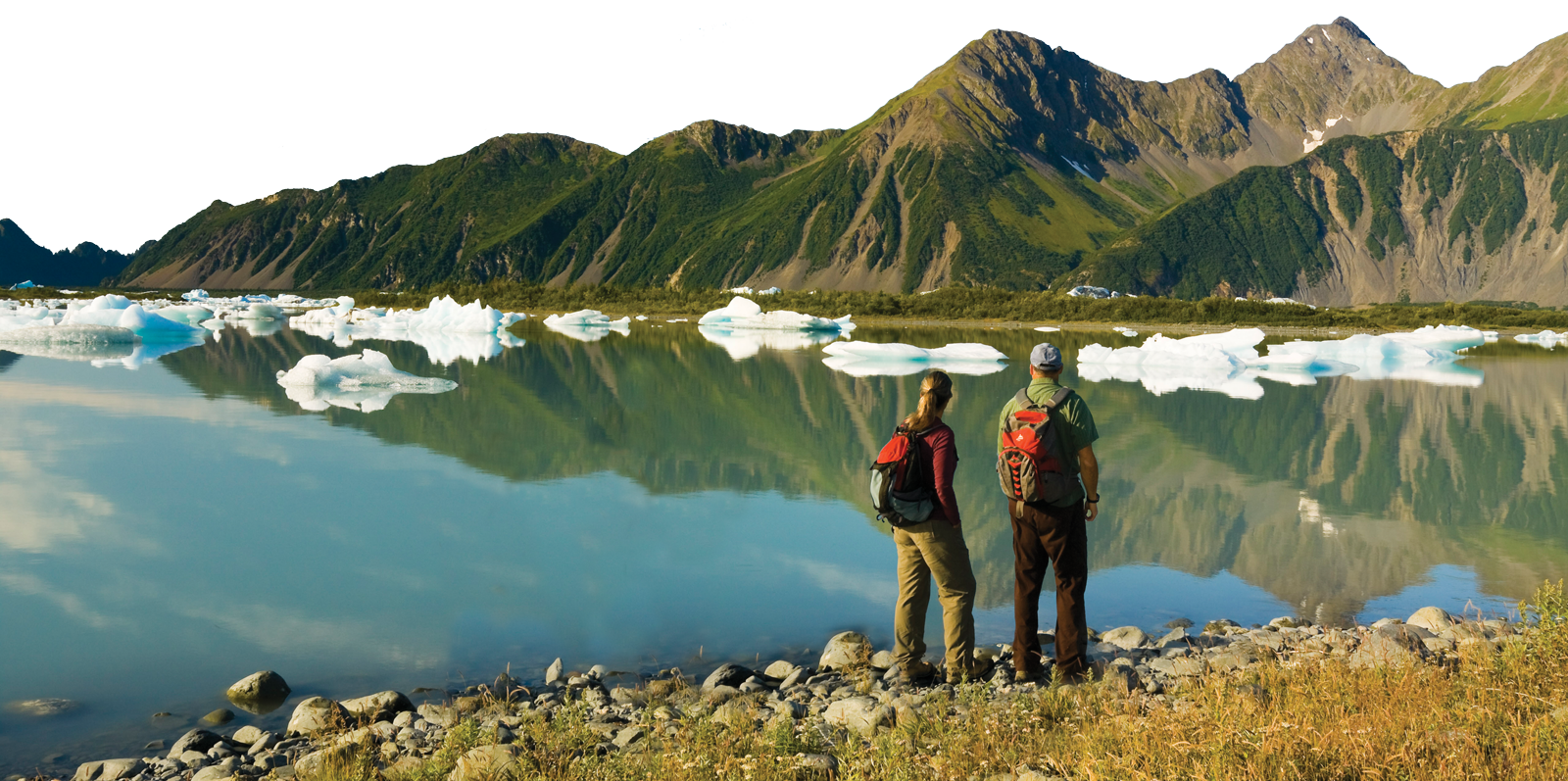Hikers in a park