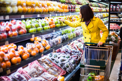 woman shops for groceries