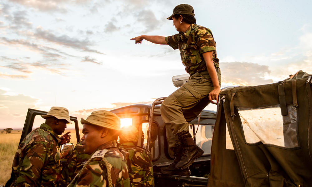 ranger on top of vehicle