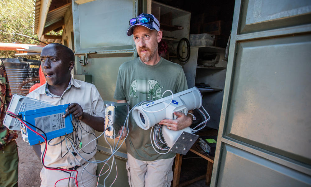 Colby Loucks transports FLIR camera