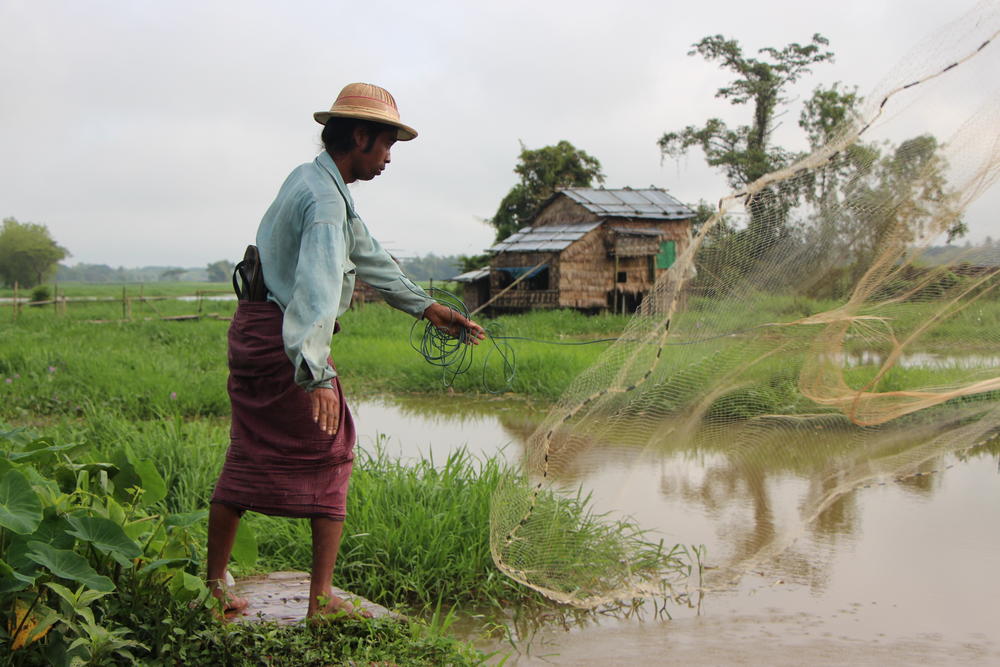 Fisherman in Myanmar