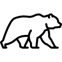 icon of a polar bear from the side