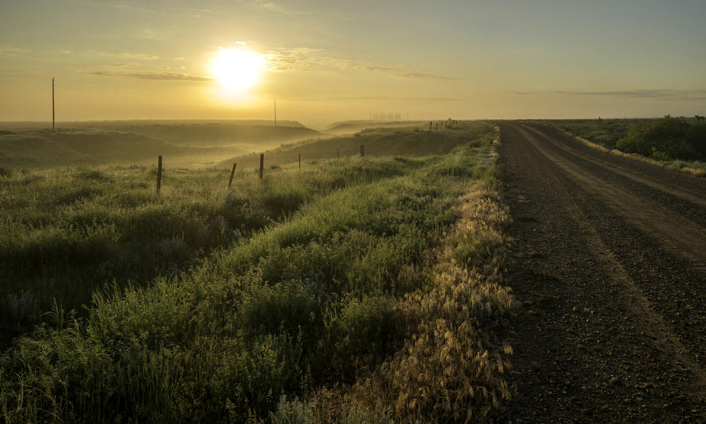 Sunset on the plains