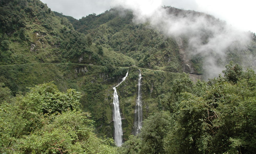 Waterfall in Eastern Bhutan