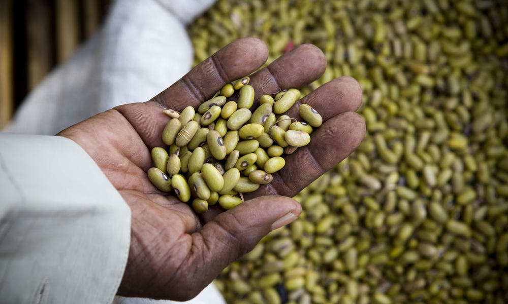 beans at a market