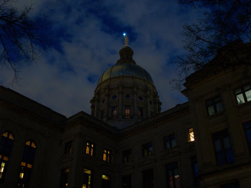 City of Atlanta during earth hour