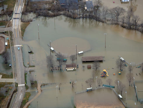 Flooded park in Eureka, MO