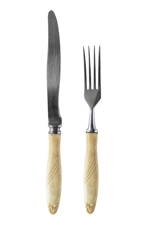 Ivory knife and fork