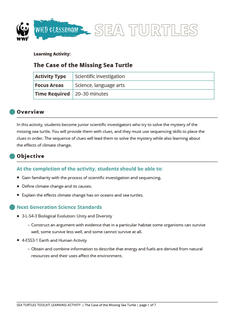 Wild Classroom Sea Turtle Science Activity Preview Page