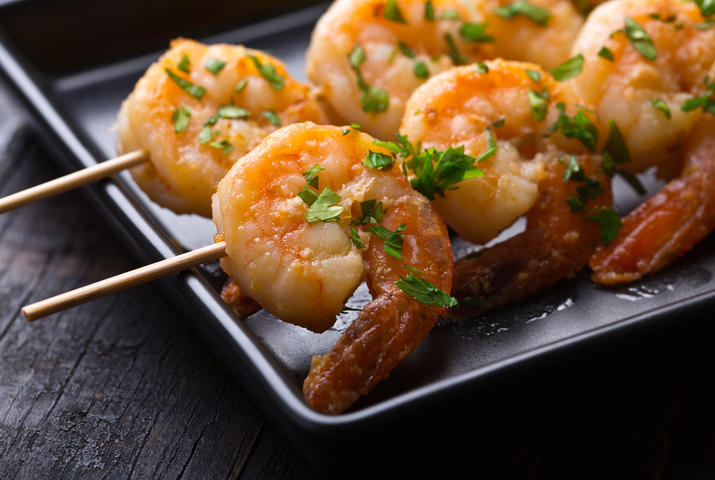 Shrimp skewers