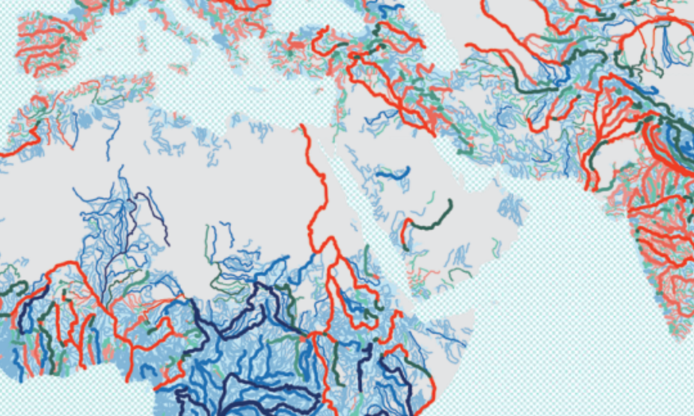 Free flowing rivers map