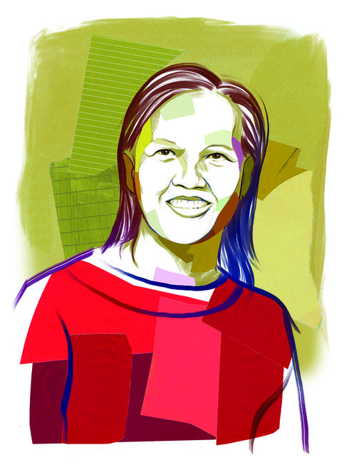 illustrated portrait of Somchanh Bounphanmy