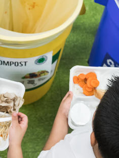 Food Waste Education Program by the World Wildlife Fund at Seaton Public Elementary School in Washington, DC, United States of America