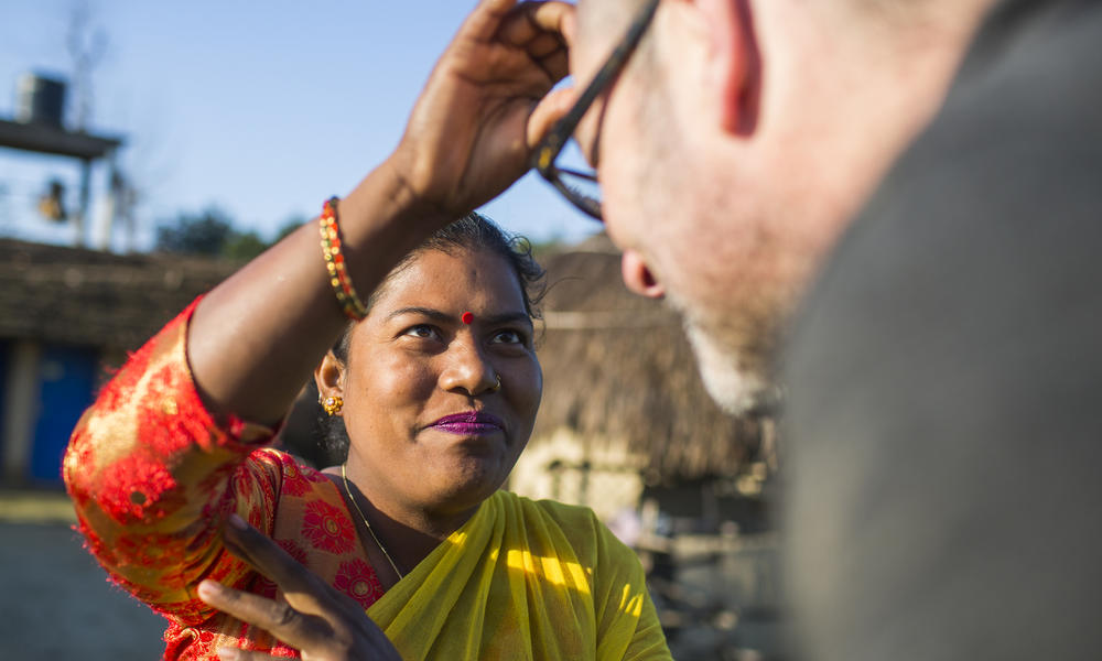 Pratiksha Chaudhary is welcoming tourist at her homestay in Dalla, close to Bardia National Park, Nepal.