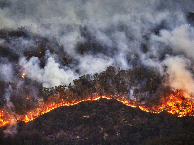 Australia bushfire Blue Mountains