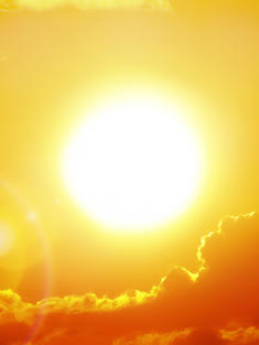 Sun during a heatwave