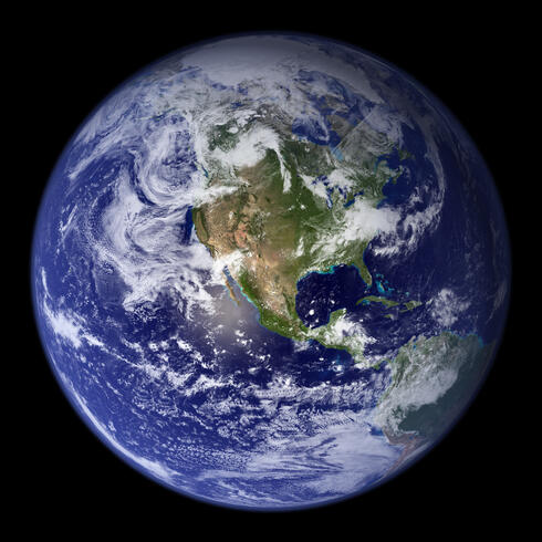 Photo of planet Earth from space