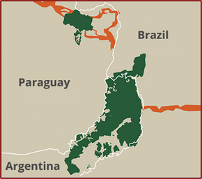 jaguar habitat map