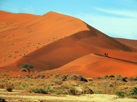 Sand dunes in Namibia