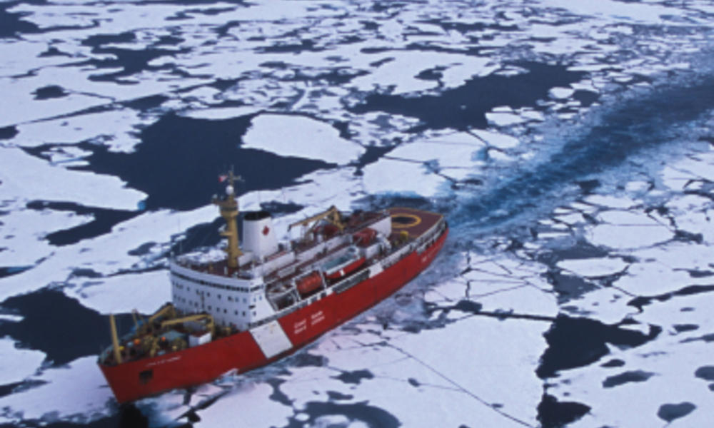 Ship in Arctic