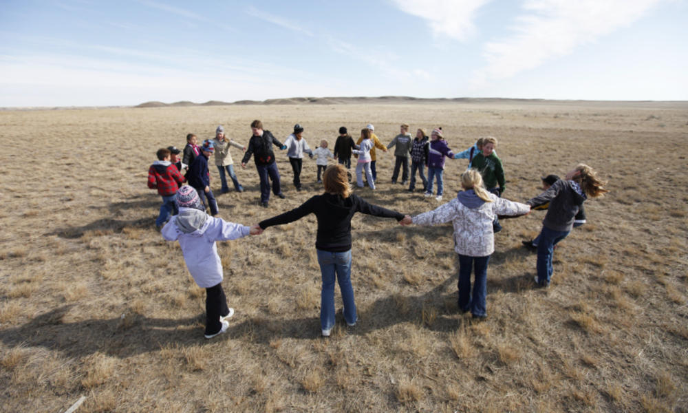 youth in circle
