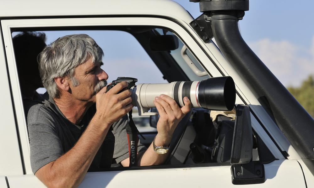 Chris Weaver with camera
