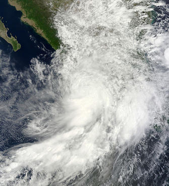 hurricane manuel above