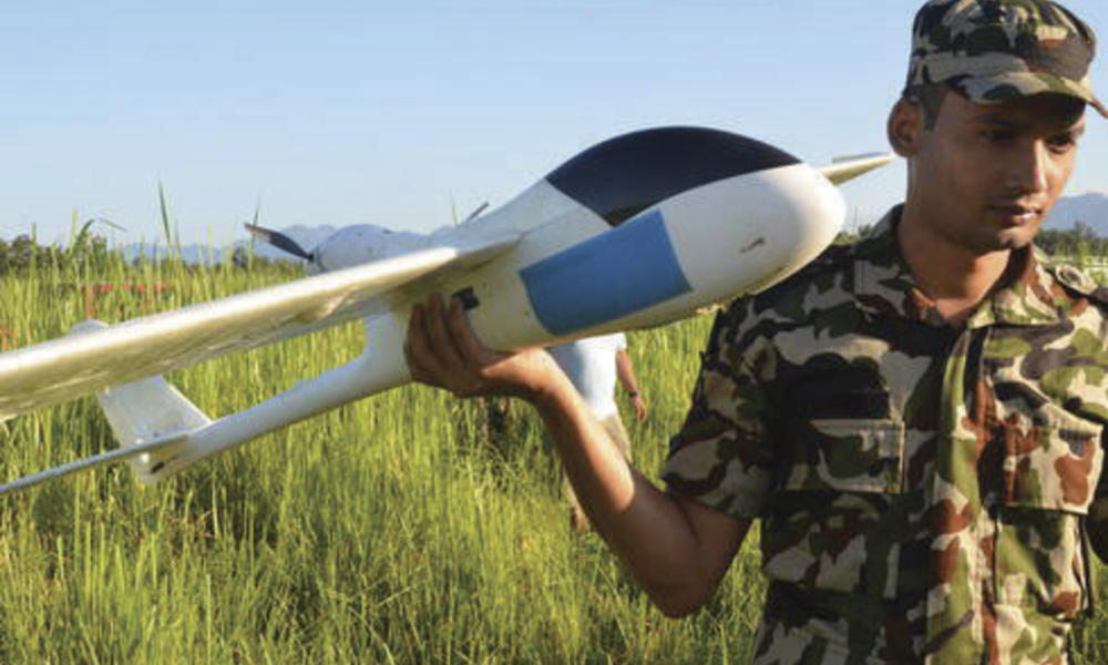 man with uav