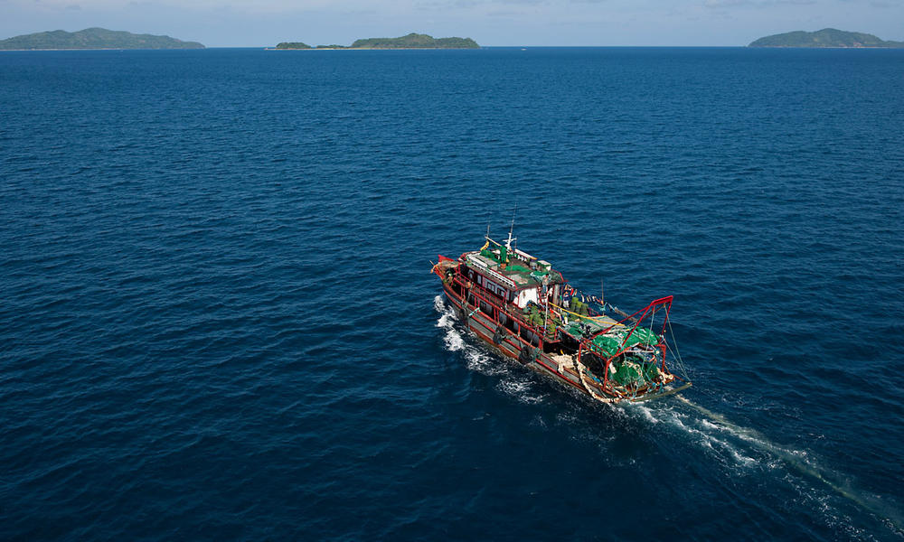 boat at sea