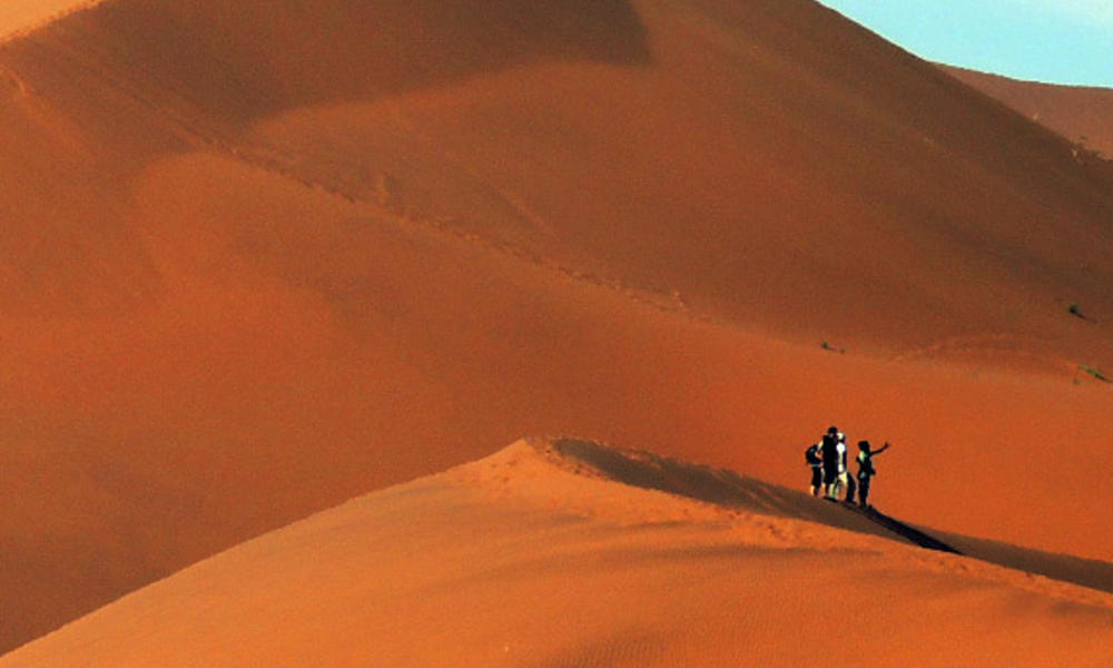 Sand dunes in Namibia