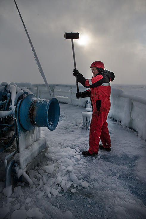 breaking ice
