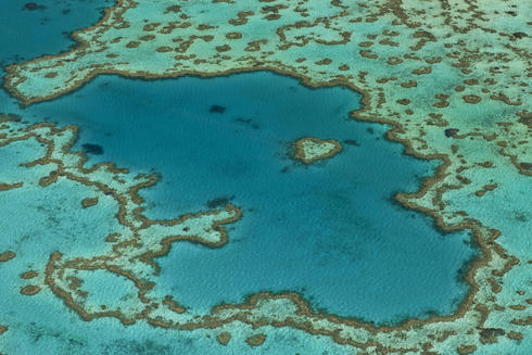 aerial great barrier reef