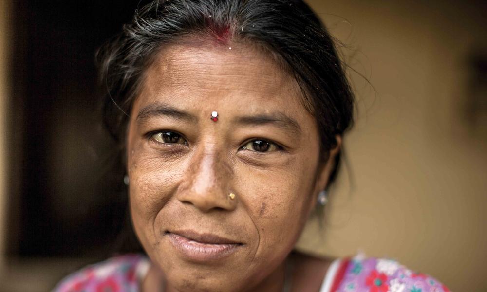 A farmer in Madhu Ban Model Village, where WWF has helped introduce biogas stoves and organic farming practices.