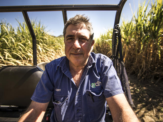 Gerry Deguara at his sugarcane plantation, Mackay, Queensland, Australia.