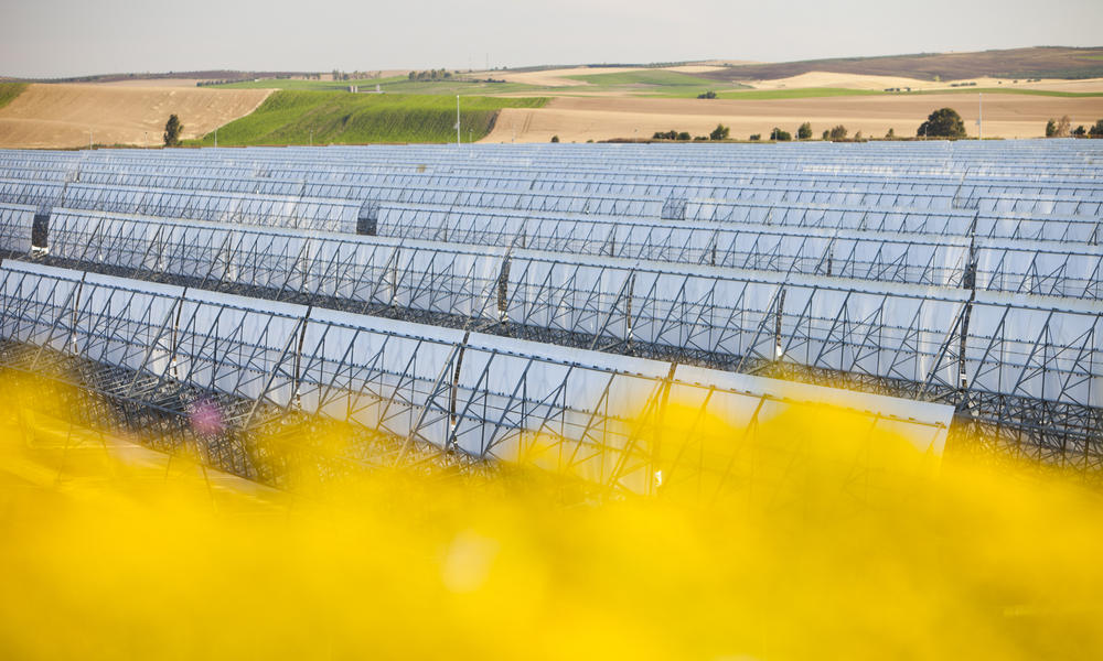 Part of the Solucar solar complex in Sanlucar La Mayor, Andalucia, Spain