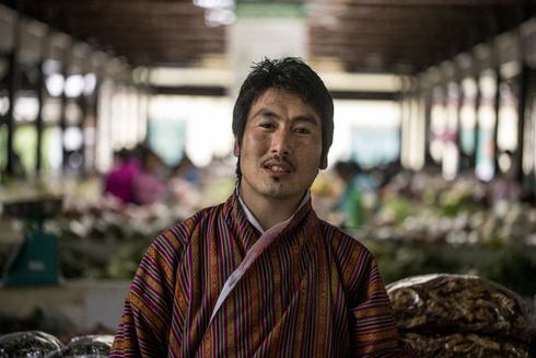 Sangay, who helps run a farmers’ market in Bhutan