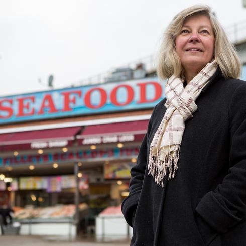 WWF's Michele Kuruc at a local fish
