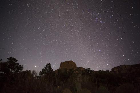 Night landscape at Big Bend National Park