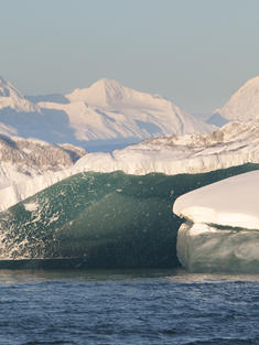 Floating ice, Alaska, USA
