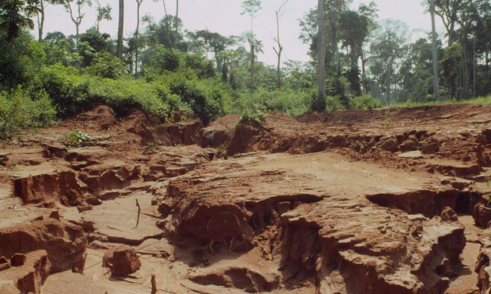 Soil erosion due to human activities