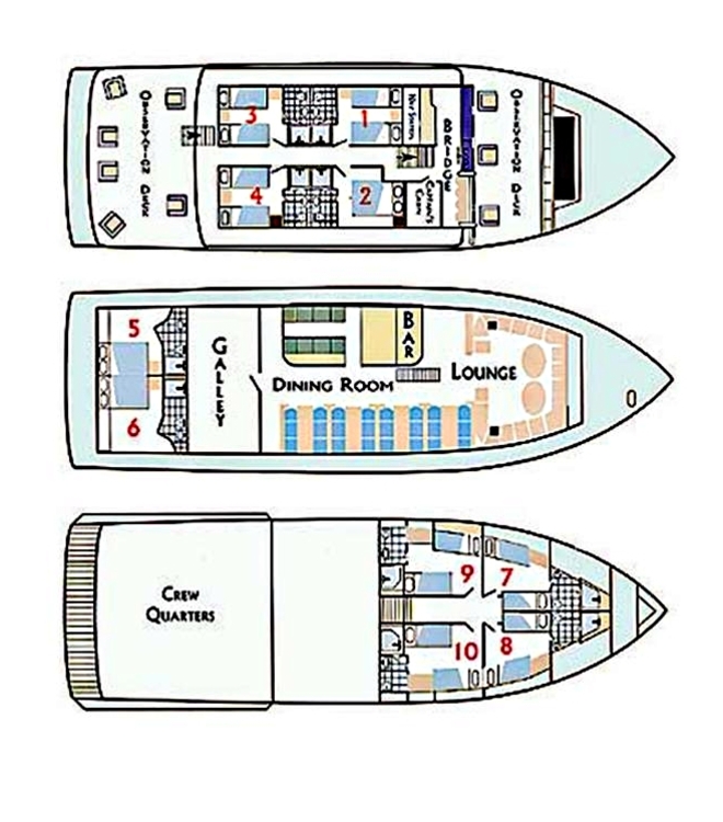 Letty deck plan